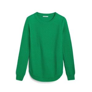 NWT Pink Clover Long Sleeve Green Sweater